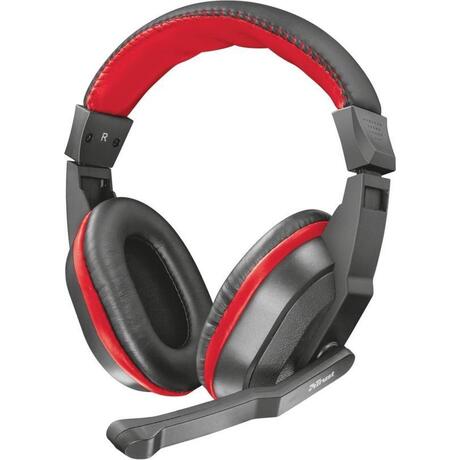Trust Ziva Headset - Zwart/Rood