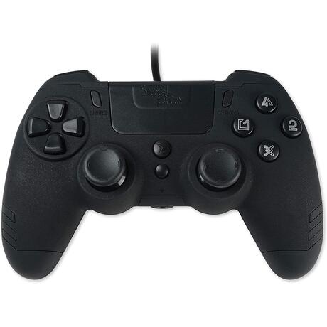 Steelplay MetalTech Wired Controller - Ebony Black (PS4 & PS3)